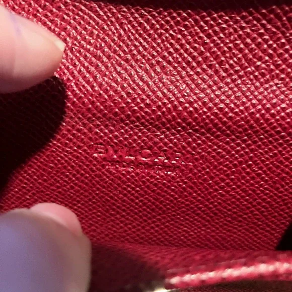 Bulgari Red Textured Leather Accessory - Picture 3 of 10
